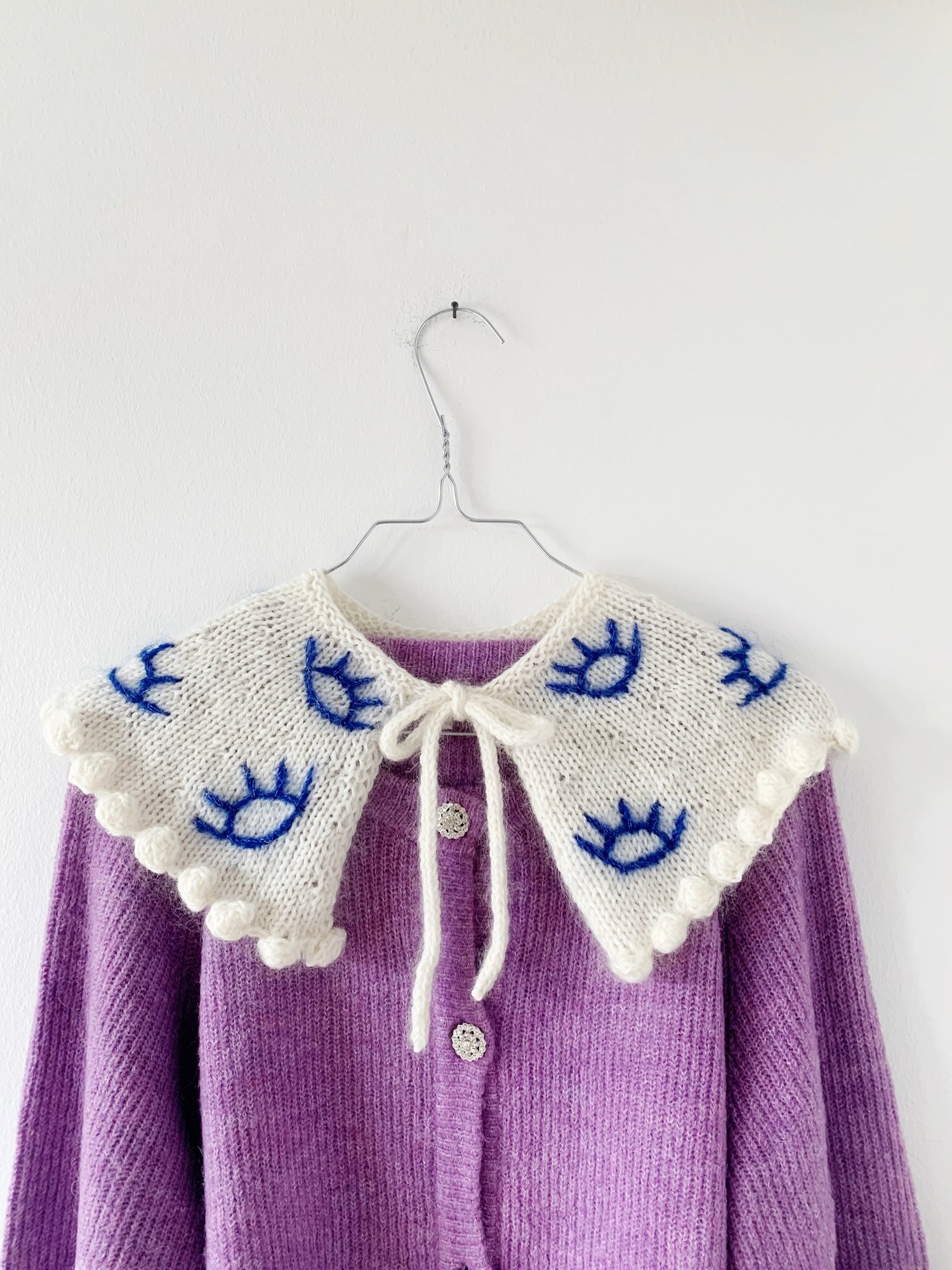 Image of EvIl Eye Embroidered Bubble Collar no. 2