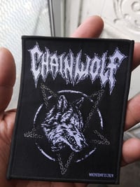 Image 1 of Chain Wolf Woven Patch