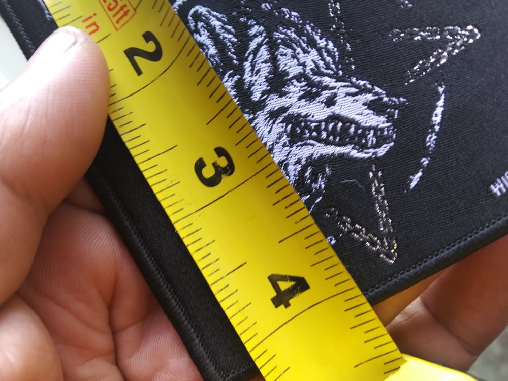 Chain Wolf Woven Patch