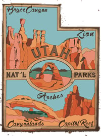 Utah NP Map