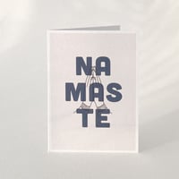 Namaste eco-friendly greeting card