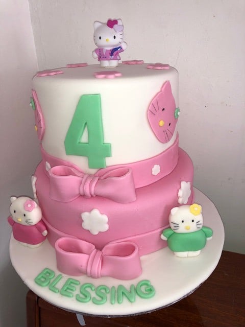 Hello Kitty Butterfly Cake - Celestial Desserts and Bakery