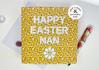 Image 1 of Personalised 'Happy Easter' Flower Design