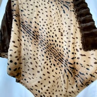 Image 4 of Leopard 🐆 Baby Blanket in Minky Fabric