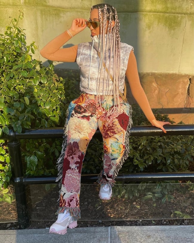 Floral Blanket Pants