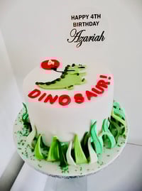 Dinosaur themed cake