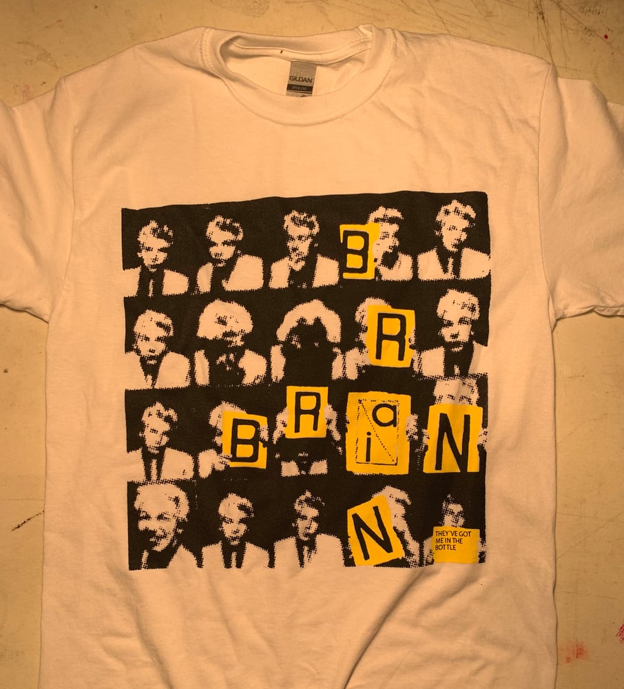 akademisk tavle Ekstremt vigtigt Brian Brain - They've Got Me In The Bottle Single Art Shirt / Martin Atkins