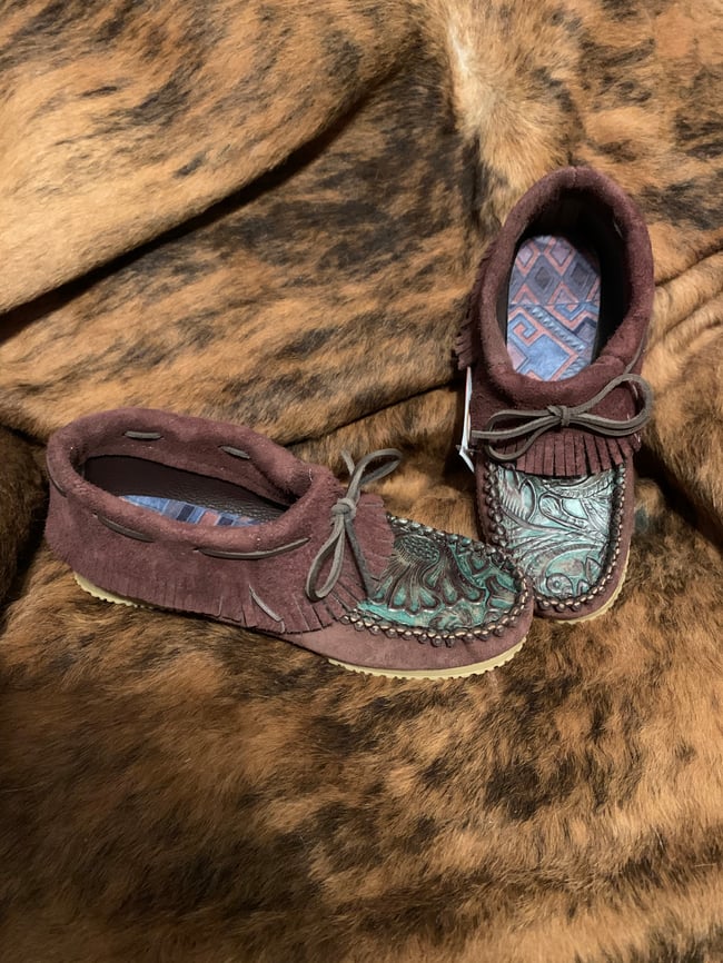 Short Cowhide “Rough-out” Autumn Mocs 
