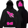 "Go Off - Hot Pink" Black Hoodie