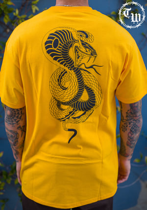 Image of Tough World Cobra Tee, Golden Yellow