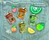 Fruit Juice Box Pins