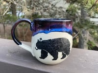 Image 1 of Bear Mug:  8oz. Northern Lights 