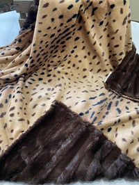 Image 2 of Leopard 🐆 Baby Blanket in Minky Fabric