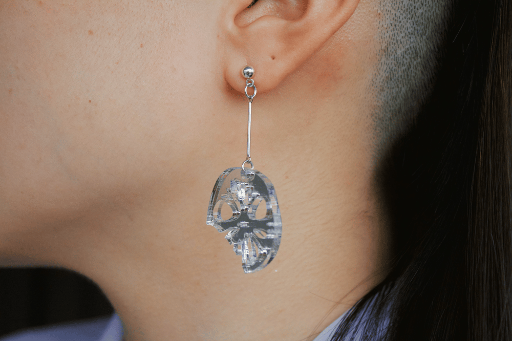 Image of Lotus Drop Earrings 