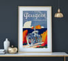 La Moto Peugeot | Georges Favre | 1930 | Wall Art Print | Vintage Poster