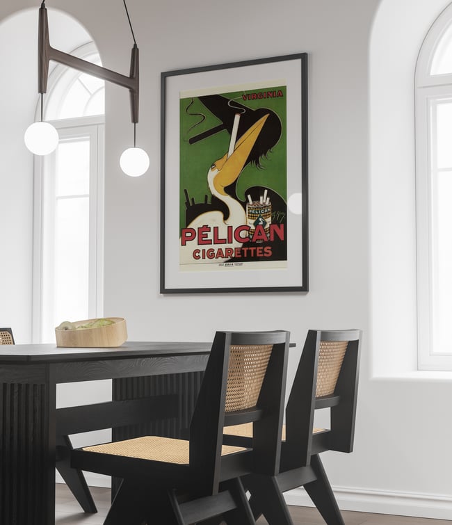 Pelican Cigarettes | Charles Yray | 1925 | Vintage Ads | Wall Art Print | Vintage Poster