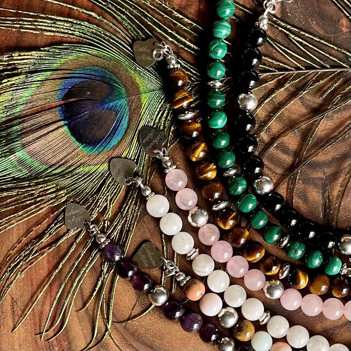 MEHUK Natural Stretch Gemstone Bracelet Healing India | Ubuy