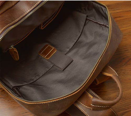 Image of Crazy Horse Leather Backpack Laptop Backpack Travel Backpack ESS3983
