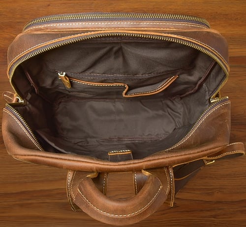 Crazy Horse Leather Backpack Laptop Backpack Travel Backpack ESS3983 ...