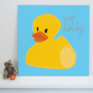 Image of "Just Ducky" art print