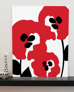 Image of "Abstract Poppies" art print