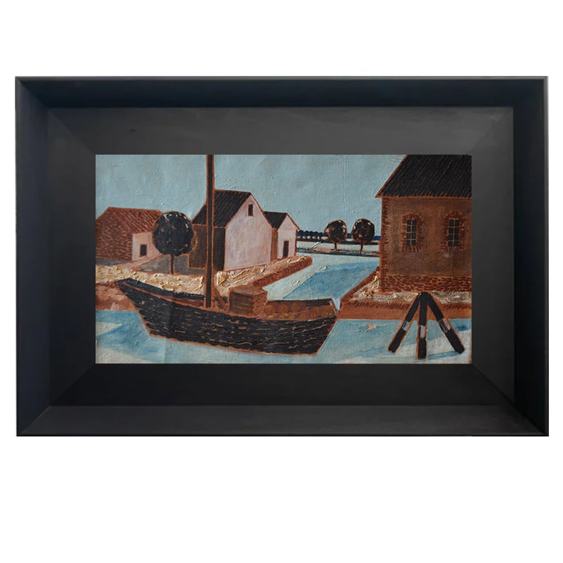 Image of 1946,  French Harbour Scene, Jacques Berland (1918-1999) 