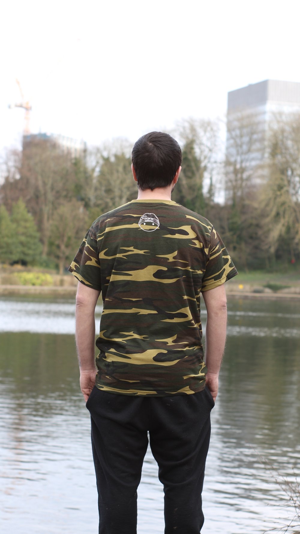 Camo Printed Logo Tee