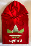 CYMRU TRI-STRIPE HOODY (RED/GREEN/GREY)