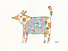 Ladino Dog with triangle sweater • print