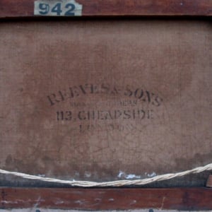 Image of 19thC, English, Pet Portrait Painting, Yorkshire Terrier, 'Tilly.'