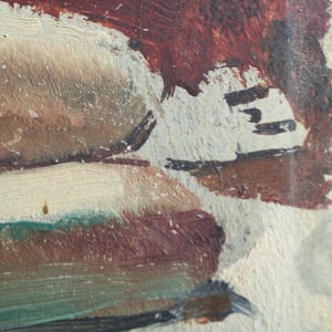 Image of 1920's, French Oil Painting, 'Jeune Femme.'