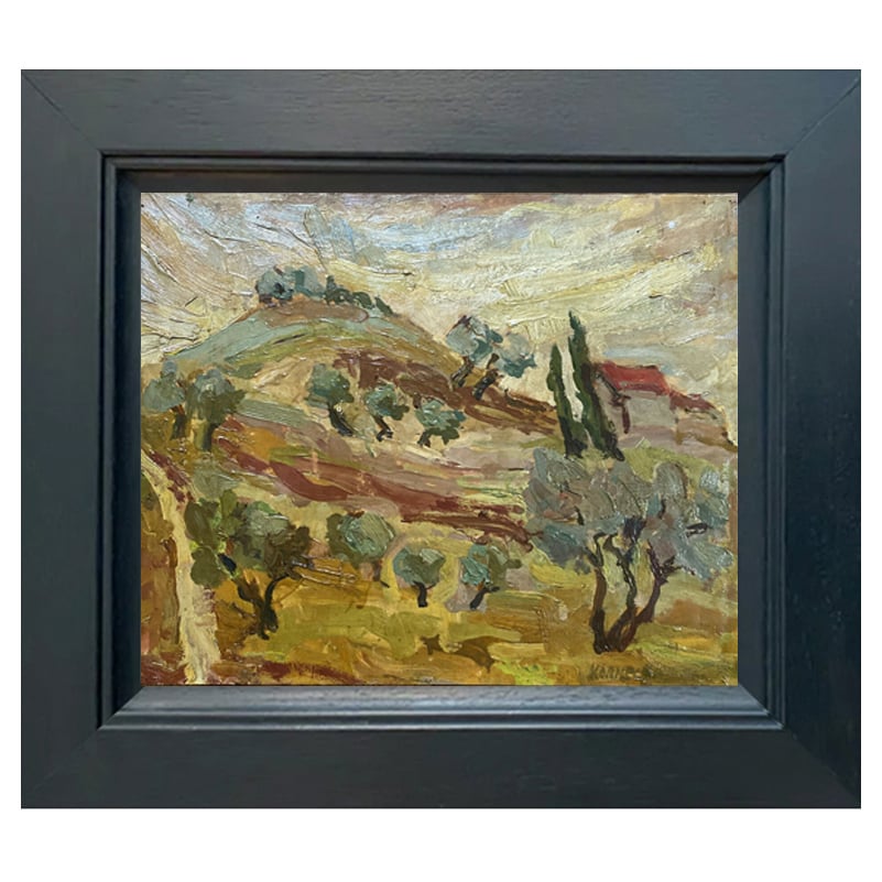 Image of 1940's, Post Impressionist, French Landscape Painting 