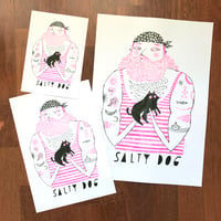 Image 2 of SALTY DOG • Riso print