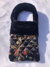 Chinese Dragon quilted faux fur bag 