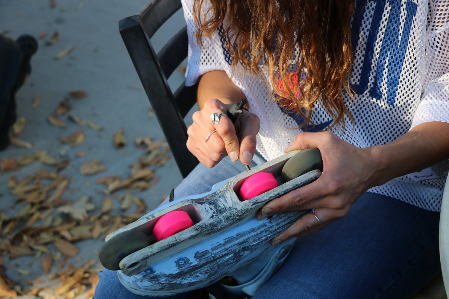 Image of NEON PINK: Moonshine UHMW Custom Anti Rocker Wheels with Bearings