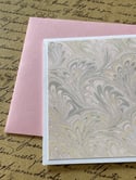 Marbled Notecards Neutrals & Shades of Pink