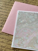 Marbled Notecards Neutrals & Shades of Pink