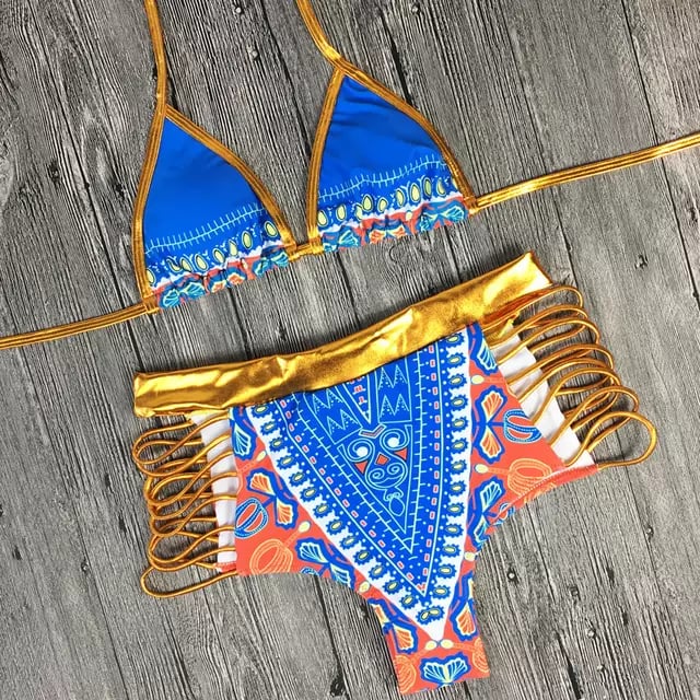 African Theme 2-Piece Swimsuit  Image 2