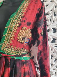 Image 4 of Jewelled  kaftan / dress RED GREEN