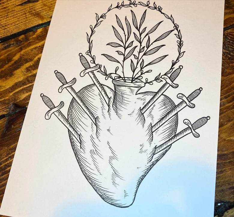 Image of A5 Sacred heart 