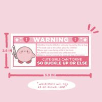 Image 3 of Poyo Knife Warning Visor Sticker