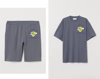 Slate Grey FSM Tennis Short Set 