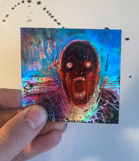 Image 1 of Blue scream, Holo sticker