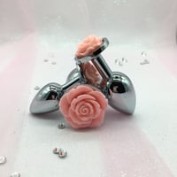 Light Pink Rose Butt Plug Set