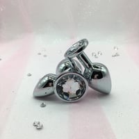 Clear Round Butt Plug Set 