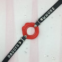 Image 1 of Daddy’s Whore Red Open Mouth Gag 