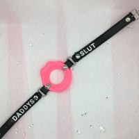 Image 2 of Daddy’s Slut Pink Open Mouth Gag 