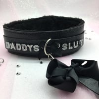 Daddy’s Slut Black Collar w/leash 