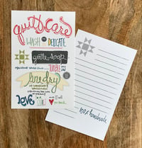Quilt Care Card