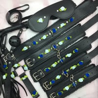 Black/Blue Bondage Set 